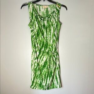MICHAEL Michael Kors Green Tie-Dye Midi Dress‎ size XS